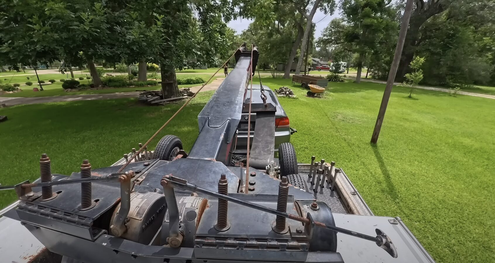 Heavy-duty tow truck with specialized equipment for commercial vehicle recovery
